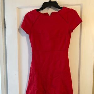 J crew red dress